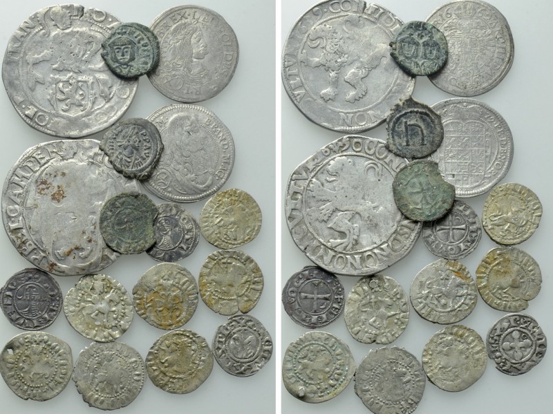 17 Byzantine, Medieval and Modern Coins. 

Obv: .
Rev: .

. 

Condition: ...
