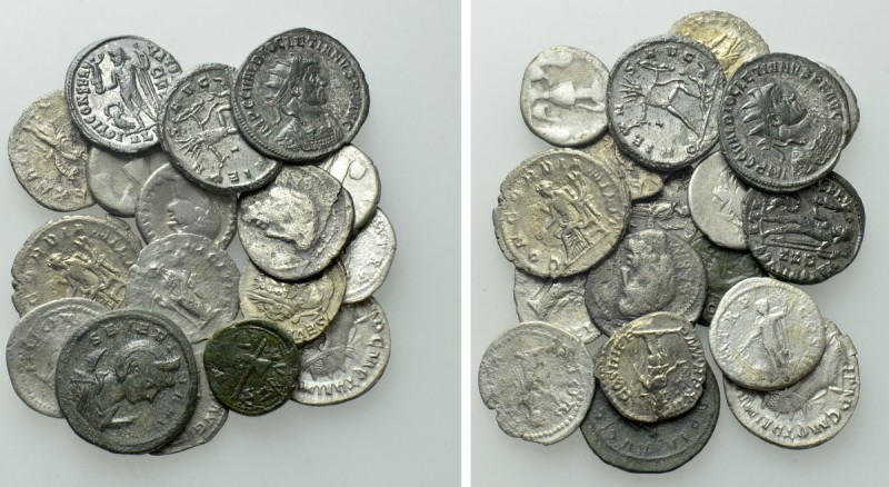 18 Roman Coins. 

Obv: .
Rev: .

. 

Condition: .

Weight: g.
 Diamete...