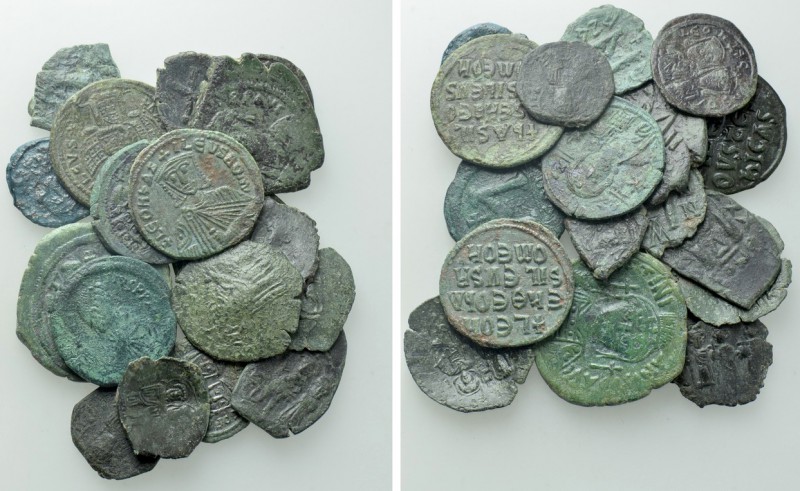 19 Byzantine Coins. 

Obv: .
Rev: .

. 

Condition: See picture.

Weigh...