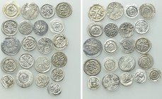 21 Coins; Mostly Medieval Hungary.