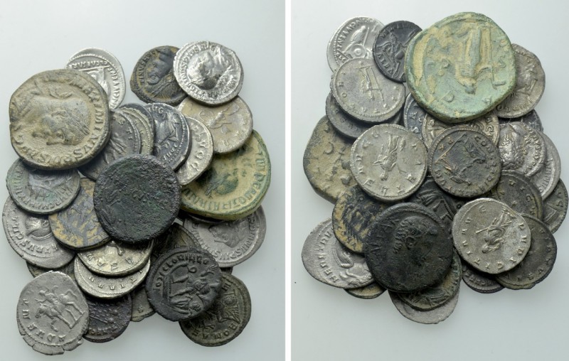 30 Roman Coins. 

Obv: .
Rev: .

. 

Condition: .

Weight: g.
 Diamete...