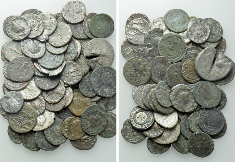 Circa 70 Ancient Coins; Including Silver. 

Obv: .
Rev: .

. 

Condition:...