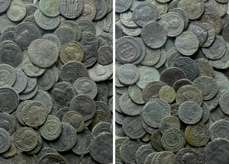 Circa 110 Late Roman Coins. 

Obv: .
Rev: .

. 

Condition: See picture....