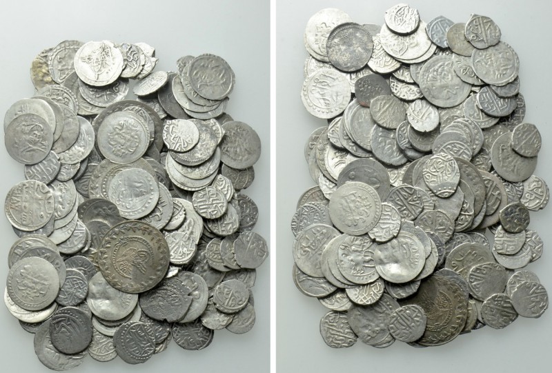 Circa 180 Ottoman Coins. 

Obv: .
Rev: .

. 

Condition: See picture.

...