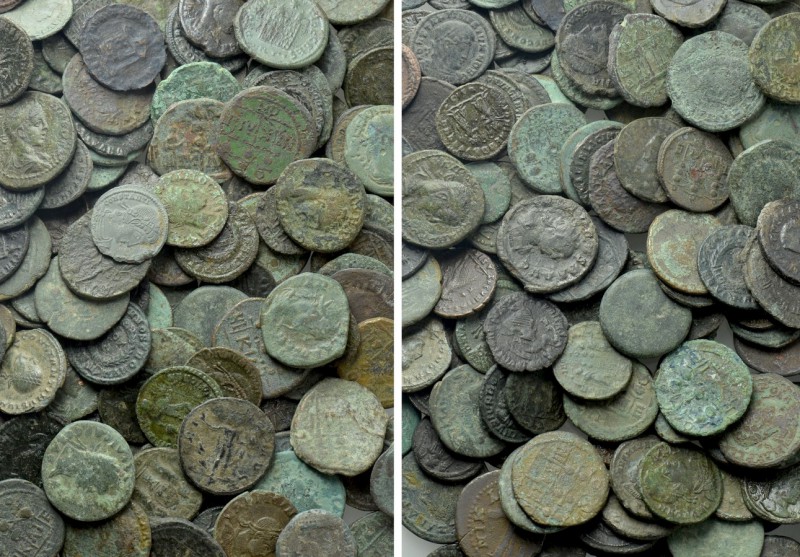 Circa 250 Late Roman Coins. 

Obv: .
Rev: .

. 

Condition: See picture....