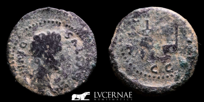 Augustus (24 B.C-14 A.D) bronze semis (4,80 g. 22 mm.). Minted in Acci (Baética ...