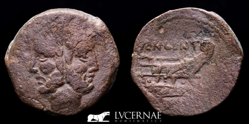 Roman Republican - Cn. Cornelius Lentulus Clodianus 
Æ As (14.68 g., 30 mm.). Se...