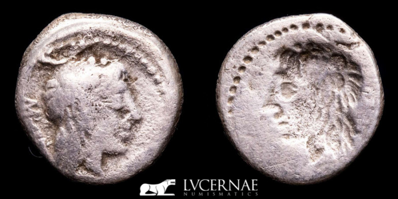 Roman Republic - M. Porcius Cato
Silver quinarius (1,87 g. 14 mm.) - Minted in ...