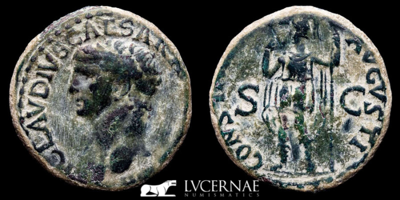 Roman Empire - Claudius I (41 - 54 A.D.) Bronze As (11,03 g. 26 mm.). Minted in ...