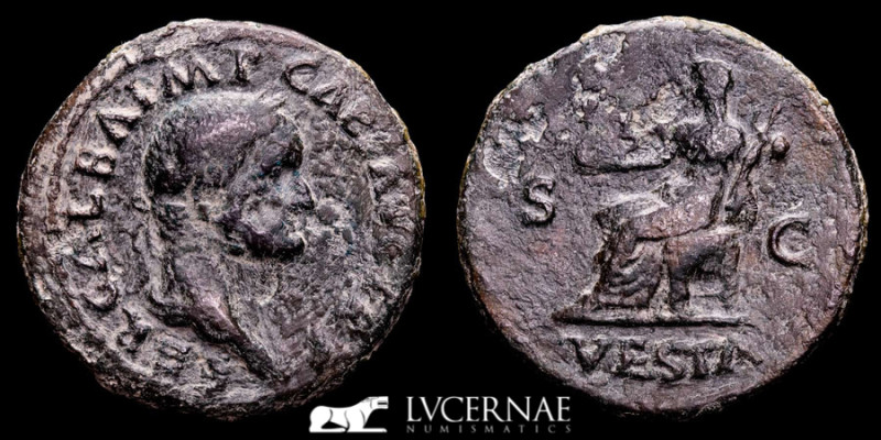 Roman Imperial - Galba. A.D. 68-69. Æ as. (10,42 g. 28 mm.) Rome mint. Struck ci...