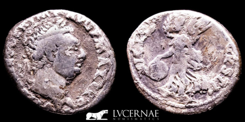 Roman Empire - Vitellius, April - December 69 AD. Silver Denarius (3.02 g. 18 mm...