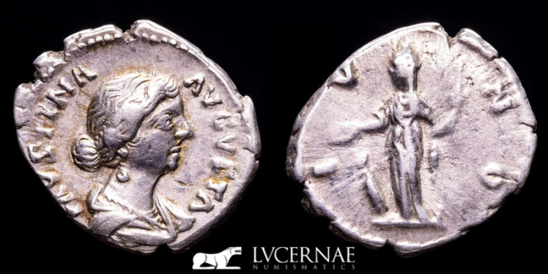 Roman Empire - Faustina II (Augusta, 147-176). Silver denarius (3,25 g. 19 mm.)....