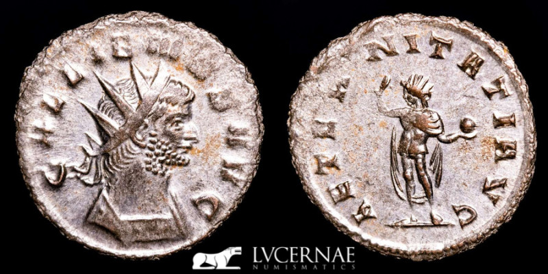 Roman Empire - Gallienus Silvered bronze antoninianus. Antioch, AD 253-268. (3.5...