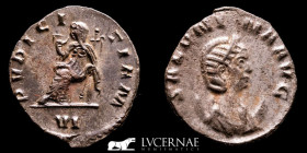 Salonina BI Silvered Antoninianus 2,73 g. 21 mm. Rome 254-268 AD nEF