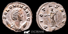 Salonina BI Silvered Antoninianus 2,16 g. 20 mm. Mediolanum 257-258 A.D. Extremely fine
