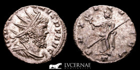 Aureolus Silvered Bronze Antoninianus 2.37 g 19 mm Mediolanum 267-268 nEF