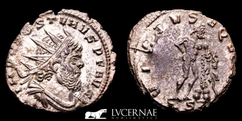 Roman Empire. - Aureolus. General under Postumus, A.D. 267-268. 
Æ silvered anto...