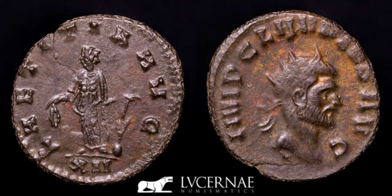 Roman Empire - Claudius II (AD 268-270). Bronze antoninianus (3,03 g. 21 mm.) Si...