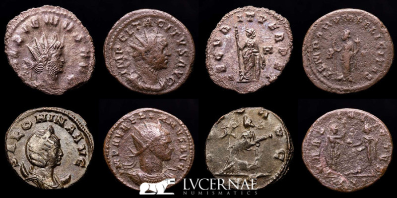 Roman Empire - Lot comprising four (4) bronze Roman Empire antoninianus: 

Emper...