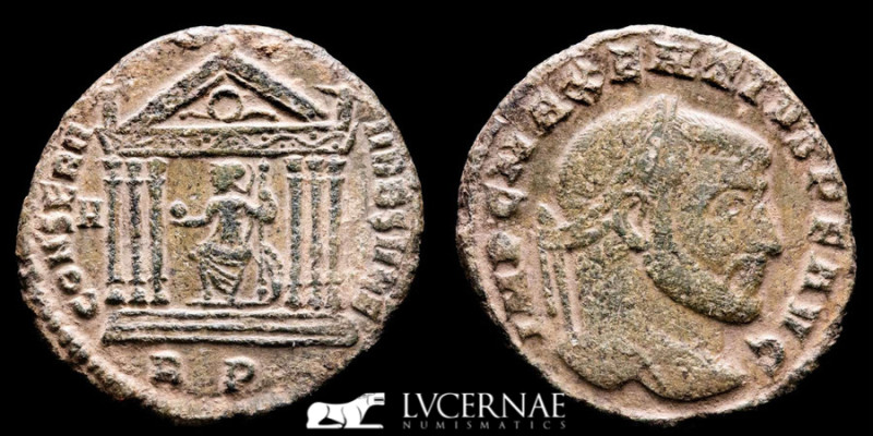 Maxentius (306-312 AD). Bronze follis, (5,83 g. 25 mm..) Rome.

IMP C MAXENTIVS ...