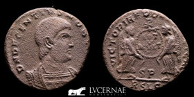 Decentius bronze Maiorina 4,29 g. 21 mm. Lugdunum 350/351 AD VF