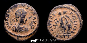 Arcadius Bronze Nummus 1.18 g. 14 mm Antioch 383-408 Good very fine (MBC)