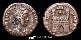 Flavius Victor Æ Bronze Nummus 1,34 g. 13 mm. Aquileia 387-388 A.D. gVF