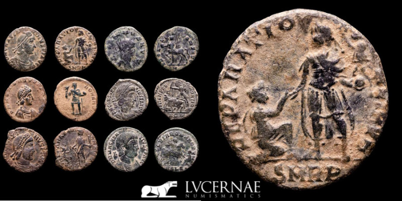 Roman Empire - Lot comprising six (6) coins: III-IV centuries AD.

Gallienus, Gr...