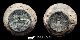 Byzantine Bronze Spherical weight of two ounces 27,26 g., 18 mm. 8-10 c Good Very Fine (MBC)