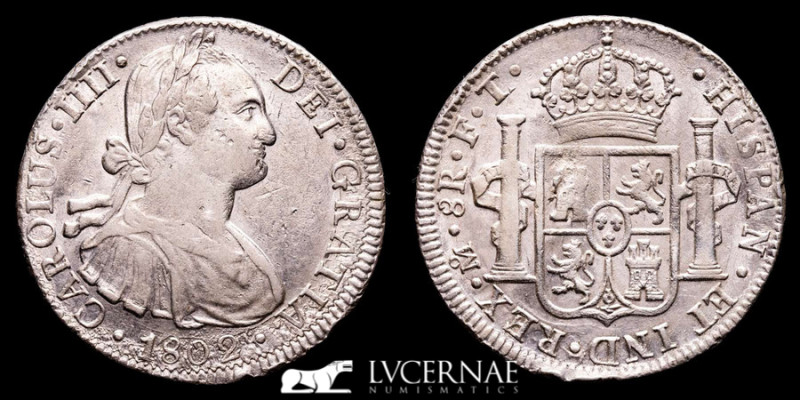 Spain - Carlos IV (1788 - 1808) 8 reales silver coin minted in 1802, in the Amer...