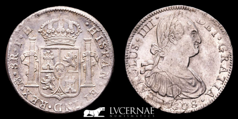 Spain - Carlos IV (1788 - 1808) 8 reales silver coin (26,96 g. 39 mm.) minted in...