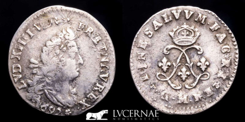 France - Louis XIV (1643-1715) 

4 Sols 1692 M (Toulouse) 

Silver (.798) • 1.49...