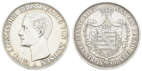 Deutschland 1800-1871 Sachsen-Weimar-Eisenach
 Taler, 1866, Carl Alexander, AKS 33, J. 535, kl. Rf., ss.