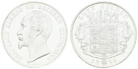 Deutschland 1800-1871 Sachsen-Meiningen
 Doppelgulden, 1854, Bernhard II. Erich Freund, AKS 183, J. 445, kl. Kratzer, vz-st.