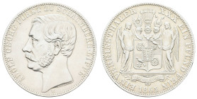 Deutschland 1800-1871 Schaumburg-Lippe
 Taler, 1865, Adolf Georg, AKS 19, J. 16, kl. Rf., ss.