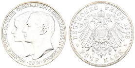 Silbermünzen des Kaiserreichs Sachsen-Weimar-Eisenach
 5 Mark, 1903, Wilhelm Ernst, auf die Vermählung, wz. Rf., vz-st. J. 159