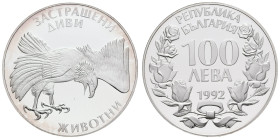 Europa und Übersee Bulgarien
 100 Lewa, 1992, Steinadler, Nikolov 262, KM 220, in Kapsel, PP.