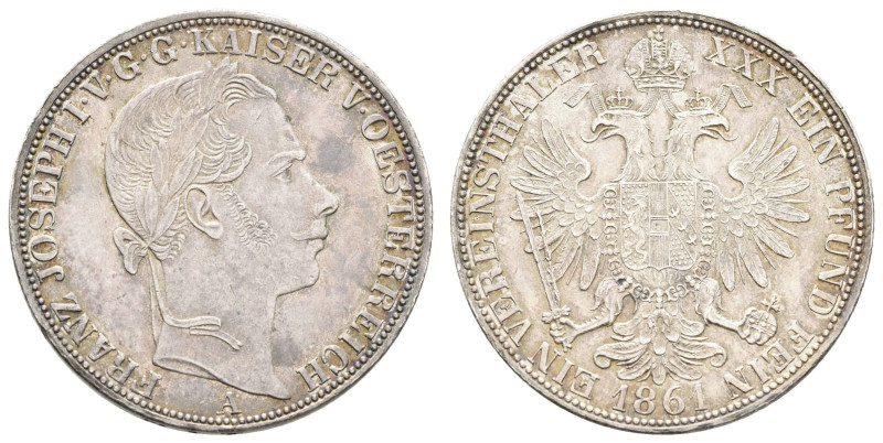 Europa und Übersee Österreich bis 1918
 Taler, 1861, Franz Joseph I., Wien, J. ...