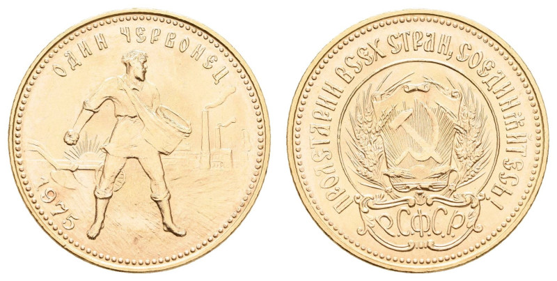 Europa und Übersee Russland Sowjetunion 1924-1991
 10 Rubel, Gold, 1975, Tscher...