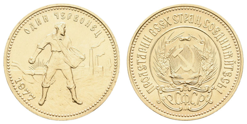 Europa und Übersee Russland Sowjetunion 1924-1991
 10 Rubel, Gold, 1977, Tscher...