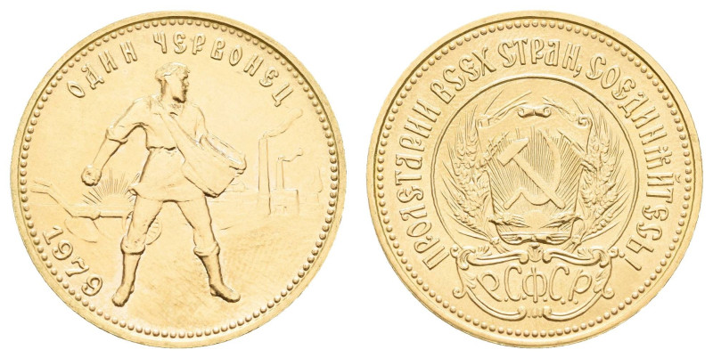 Europa und Übersee Russland Sowjetunion 1924-1991
 10 Rubel, Gold, 1979, Tscher...