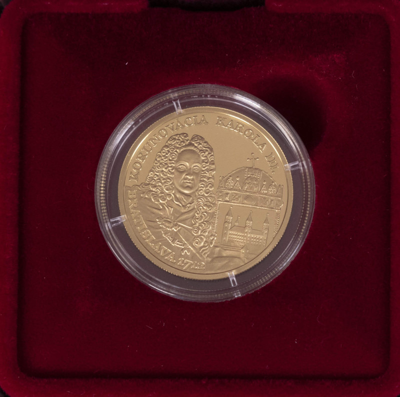 Europa und Übersee Slowakei
 100 Euro, Gold, 2012, 300. Jahrestag der Krönung v...