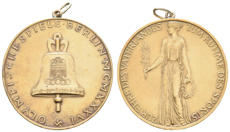 Medaillen Medaillen III. Reich
 Berlin, Bronzemedaille (21,43 g, 36,6 mm), 1936...