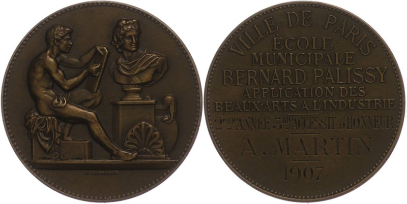 Medaillen Medaillen Ausland nach 1900
 Frankreich, Bronzemedaille (Dm. ca. 41,5...