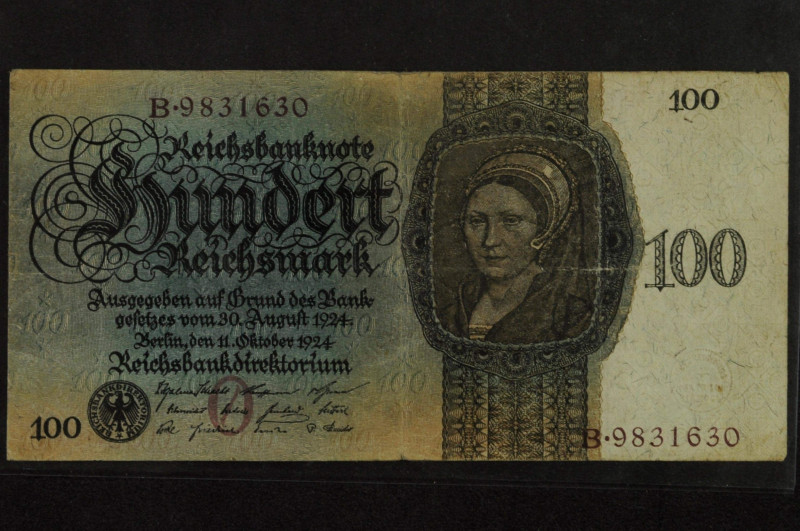 Banknoten Deutsche Reichsbanknoten 1874-1945
 100 und 1000 Reichsmark 11.10.192...