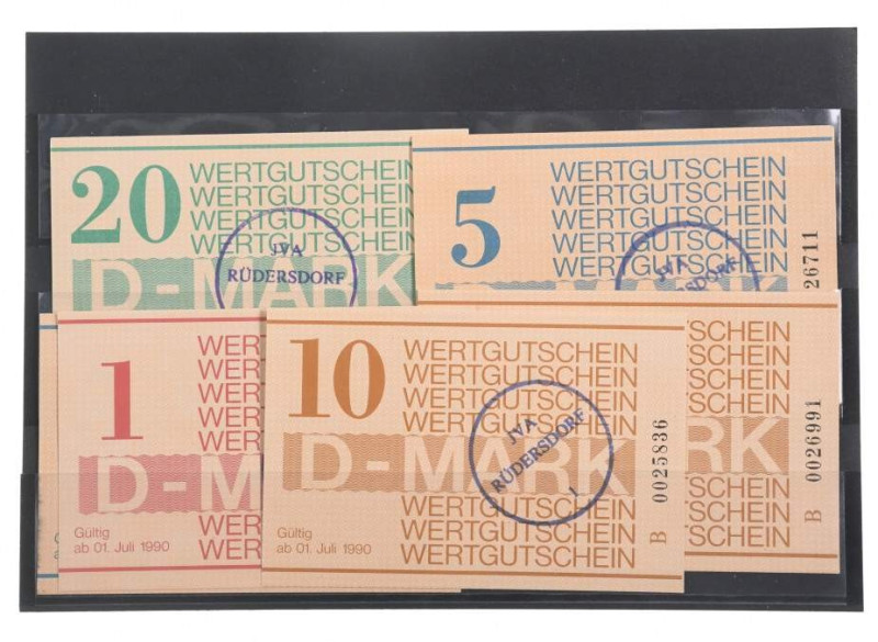 Banknoten Banknoten DDR
 Ministerium des Inneren: Gefängnisgeld, 1, -20 Mark We...