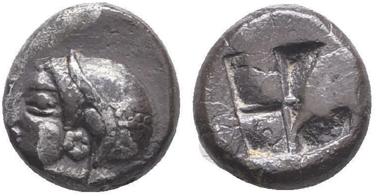 Greek Coins, AR Obol. 4th - 1st century B.C. AE
Reference:
Condition: Very Fin...