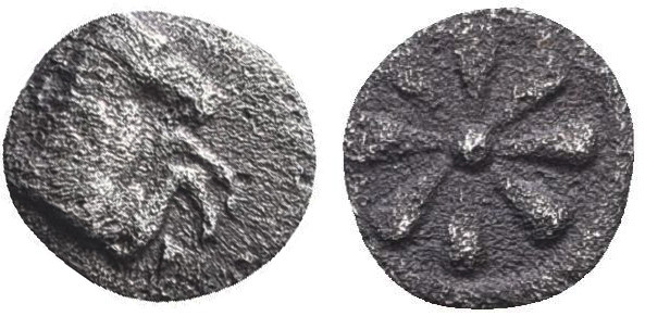 Greek Coins, AR Obol. 4th - 1st century B.C. AE
Reference:
Condition: Very Fin...