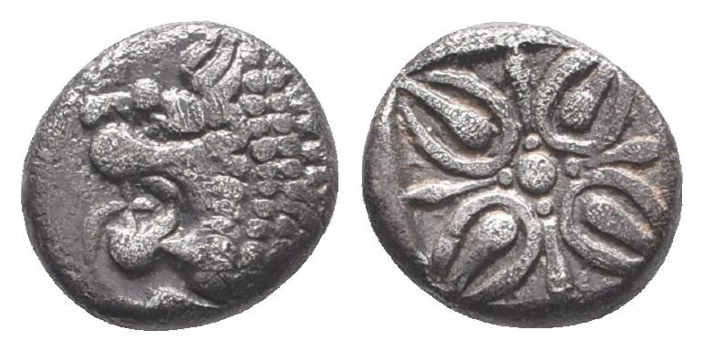 Greek Coins, AR Obol. 4th - 1st century B.C. AE
Reference:
Condition: Very Fin...