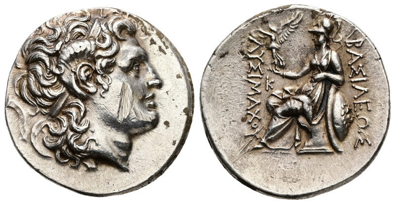 Kings of Thrace, Lysimachos, 305-281 BC. AR Tetradrachm, 17.06 g 30.26 mm. Pella...